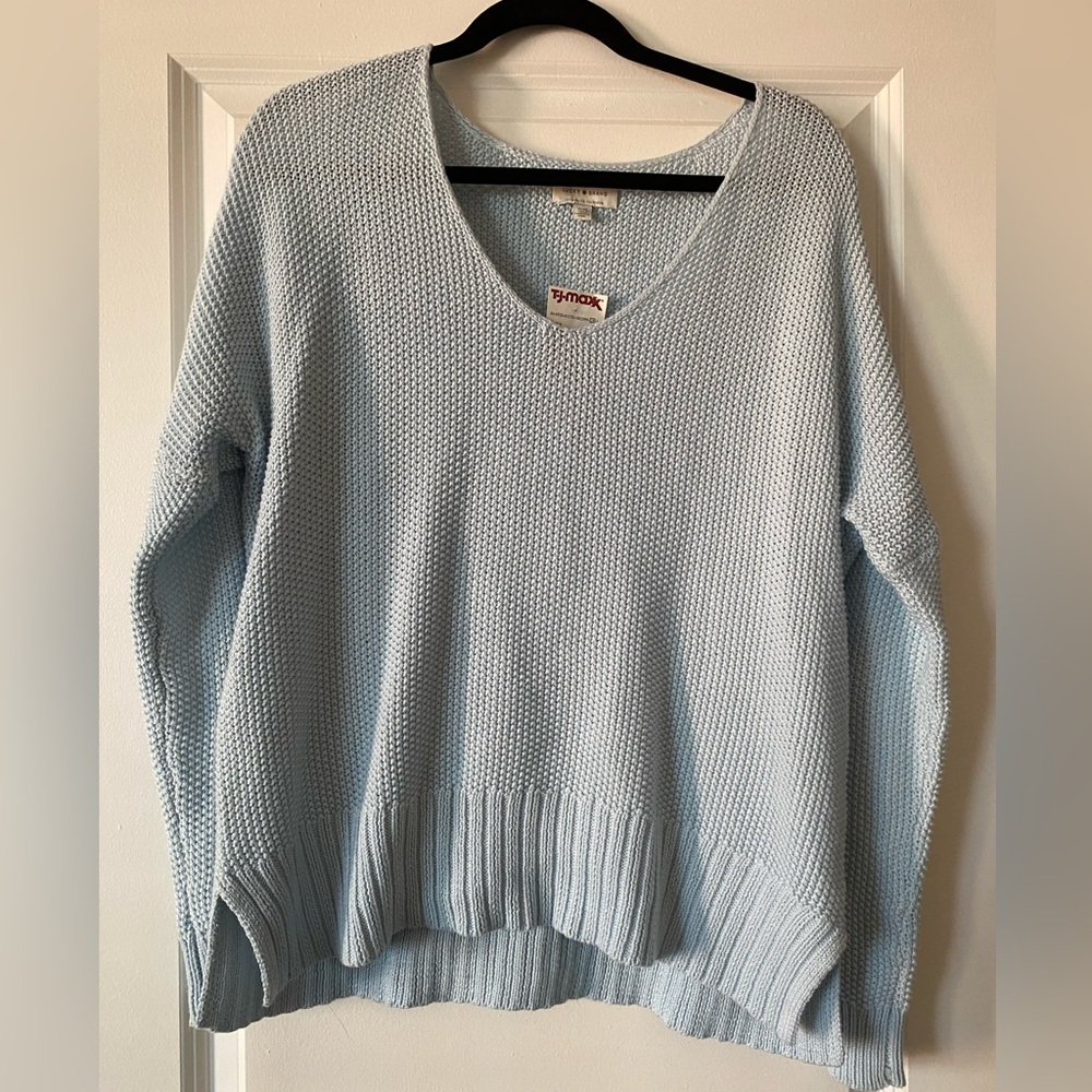Women’s Lucky Brand Light Blue Lightweight Sweater Size M (from TJ Maxx) NWT